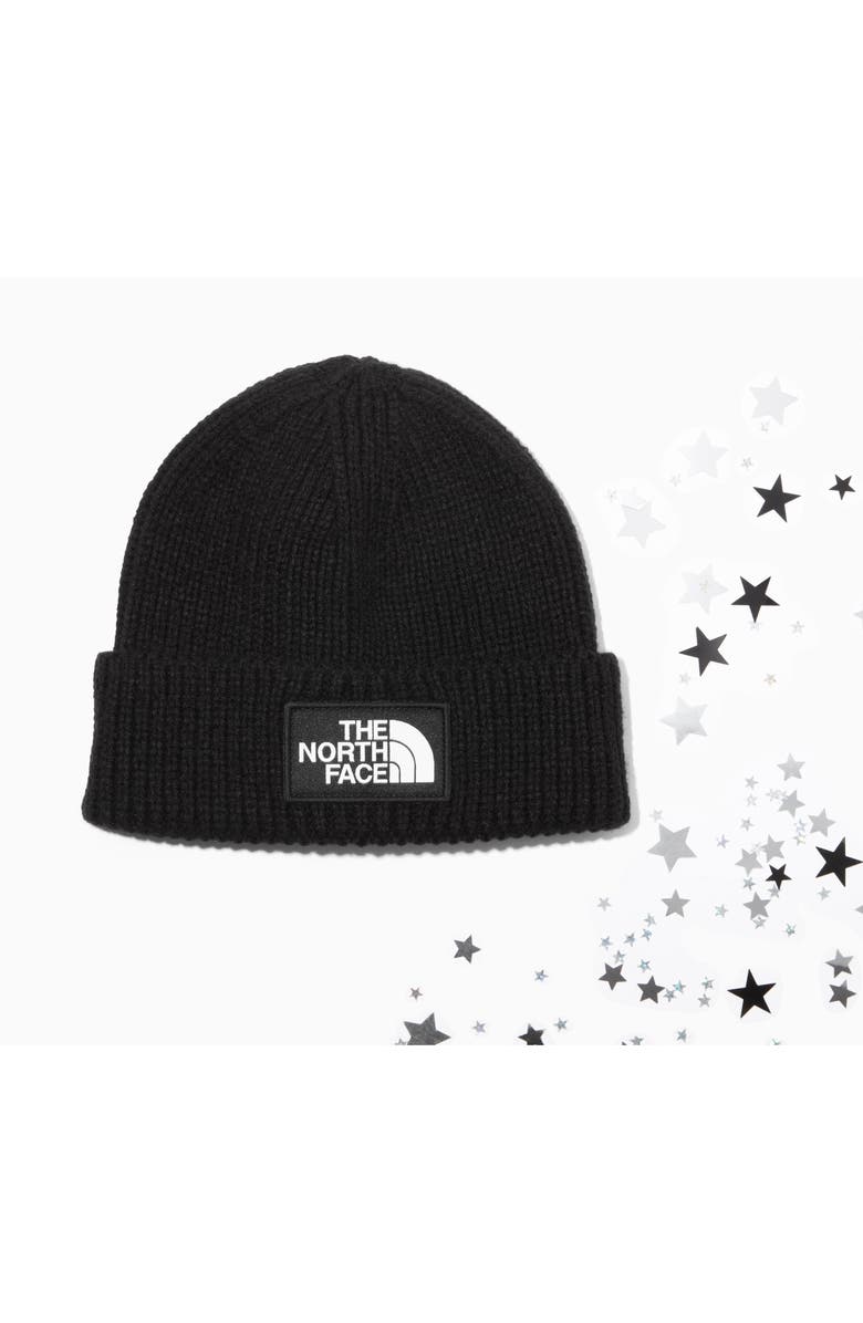 The North Face Logo Cuffed Beanie, Alternate, color,