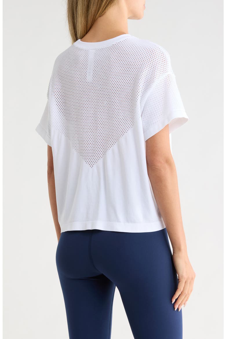 Seamless Net Worth Boxy T-Shirt, Alternate, color, WHITE