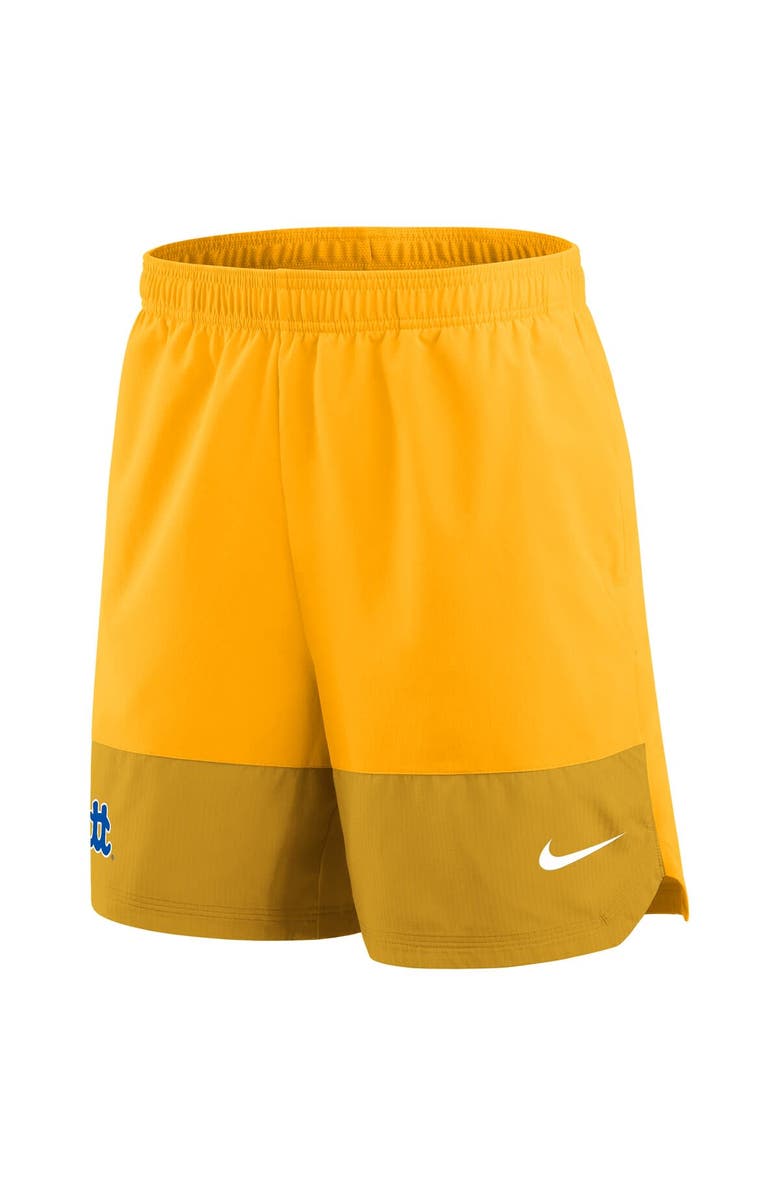 Nike Men's Nike Gold Pitt Panthers 2025 Sideline Performance Shorts, Alternate, color, Gold