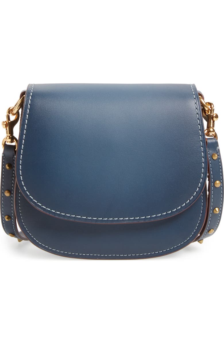 COACH 1941 17 Leather Saddle Bag, Main, color,