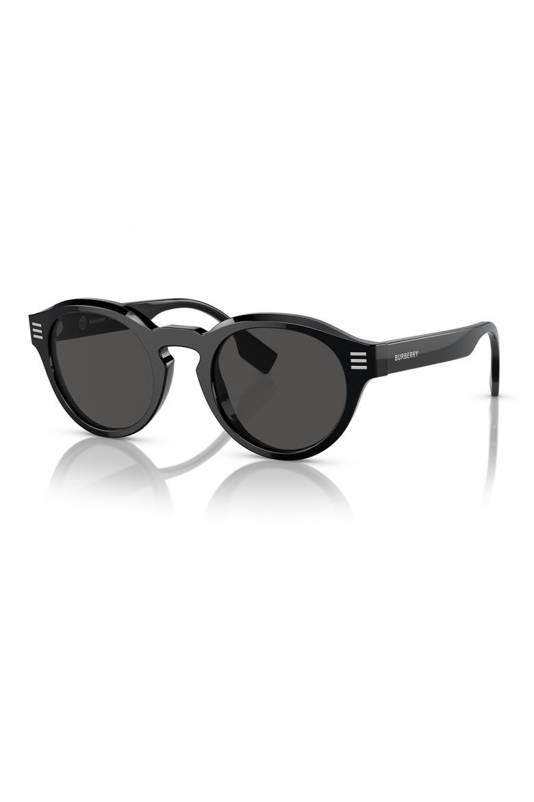 50mm Phantos Sunglasses, Alternate, color, BLACK
