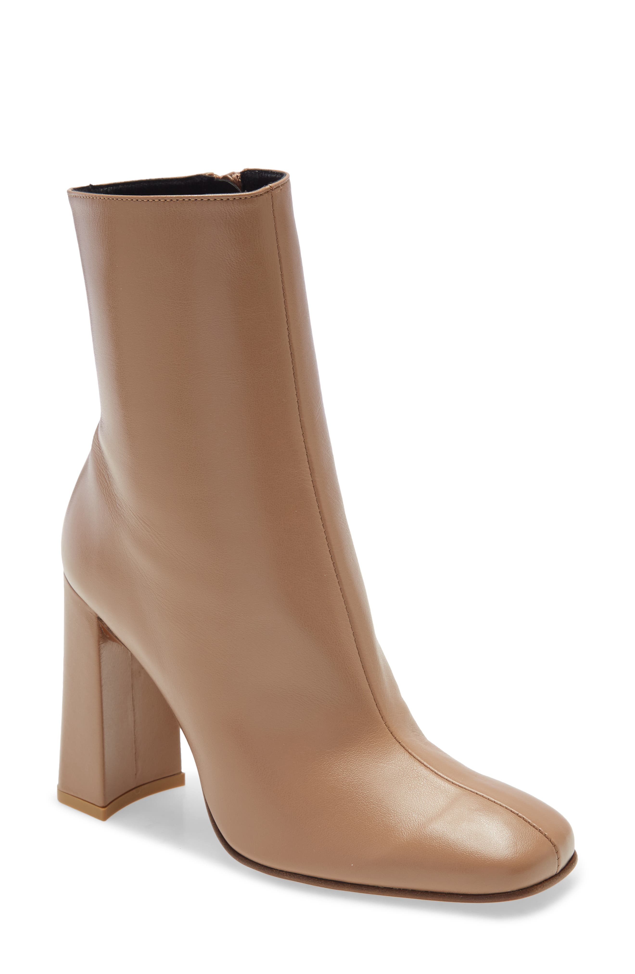 By Far Elliott Block Heel Bootie, Main, color, 