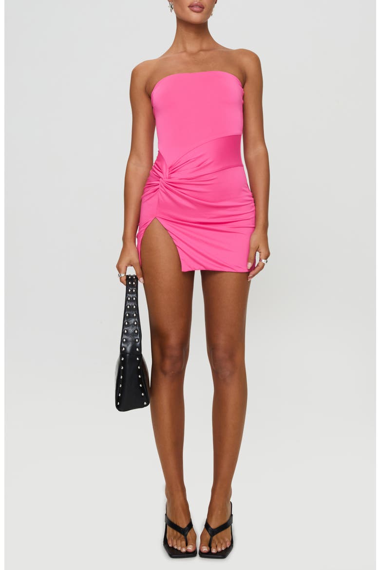 princess polly pink strapless mini dress Ramie Strapless Mini Dress | DUSTY PINK | Womens