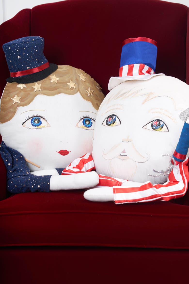 Sammy Baby Zombinaland 4th of July Patriotic Decorative Soft Figurine Pillow, Alternate, color, Red