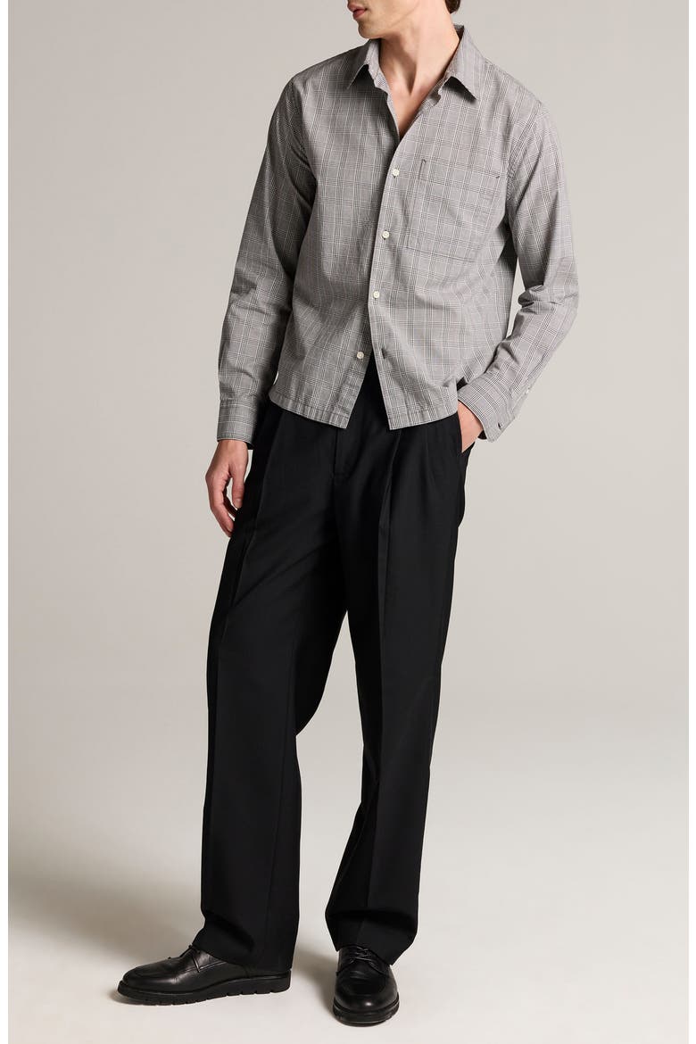 Mantella Plaid Long Sleeve Shirt, Alternate, color, OFF WHITE/CARBON