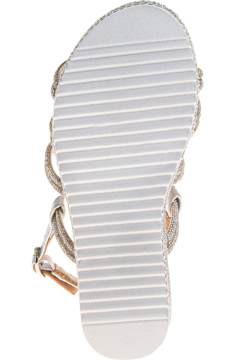 Badgley Mischka Collection Kids' Rhinestone Platform Sandal, Alternate, color,