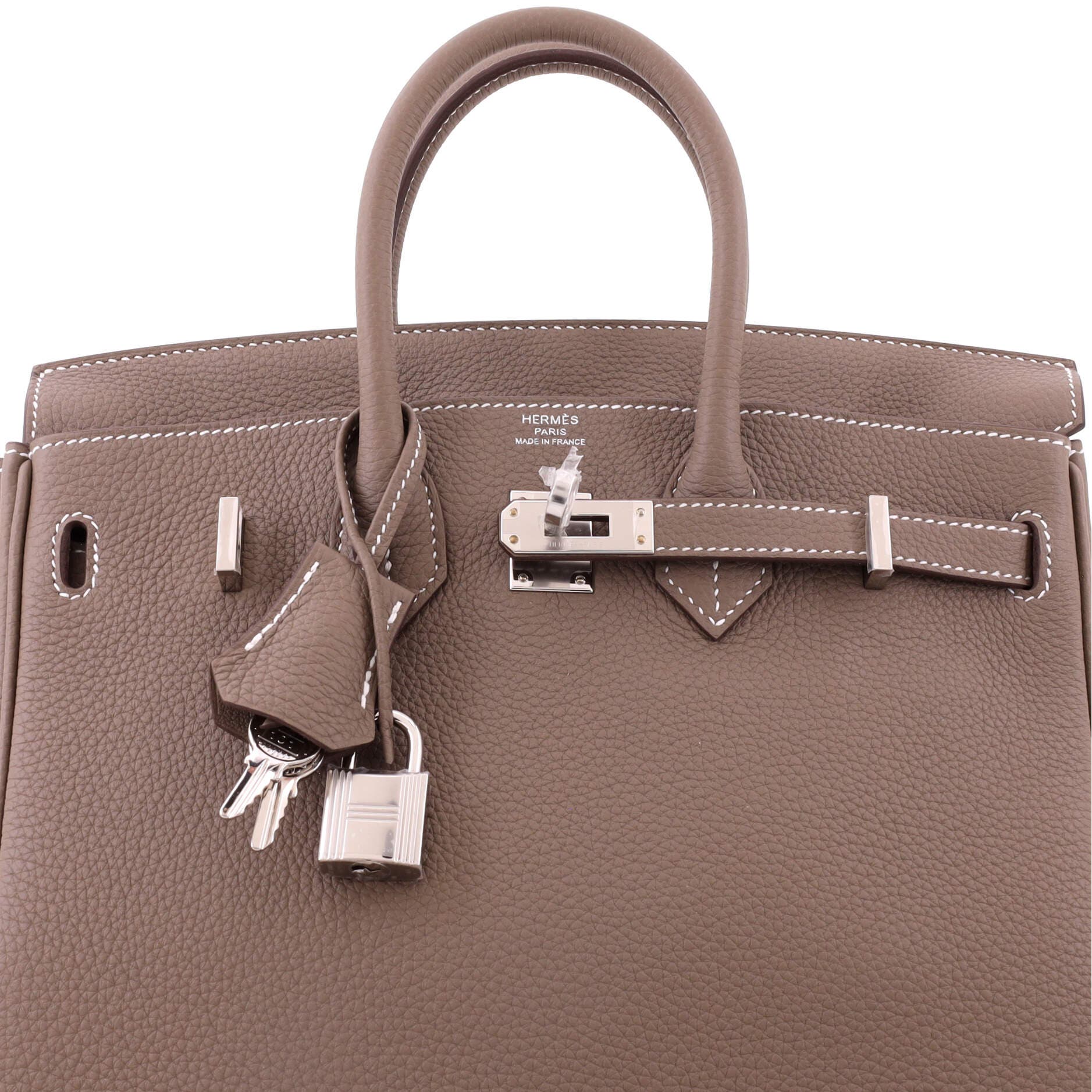 Birkin Handbag Grey Togo with Palladium Hardware 25, Alternate, color, Grey