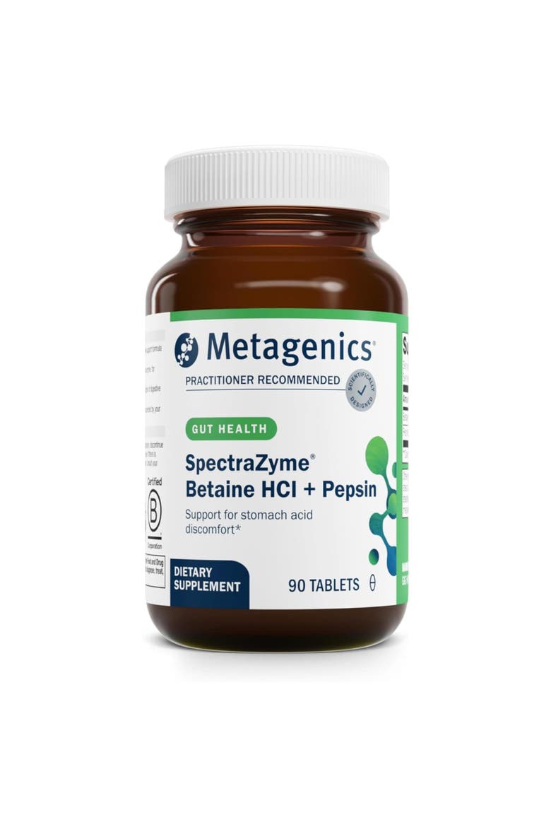SpectraZyme Digestive Support Capsules with Betaine HCl and Pepsin 90 Capsules, Main, color, None