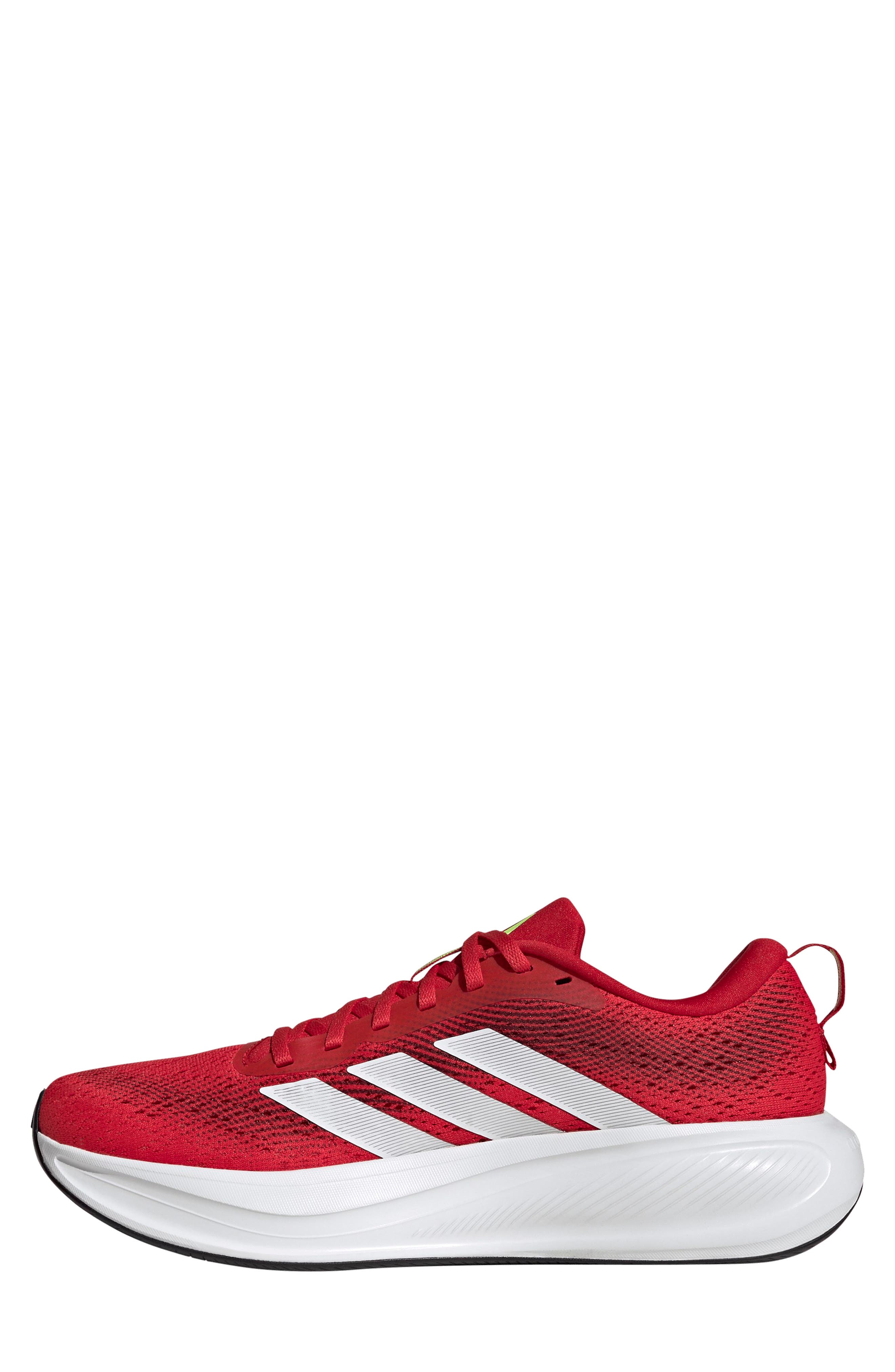 adidas Response Pace Running Sneaker, Alternate, color, Scarlet/ Lucid Lemon/ Maroon