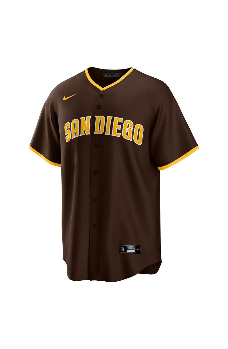 Nike Men's Nike Yu Darvish Brown San Diego Padres Alternate Replica Player Jersey, Alternate, color,