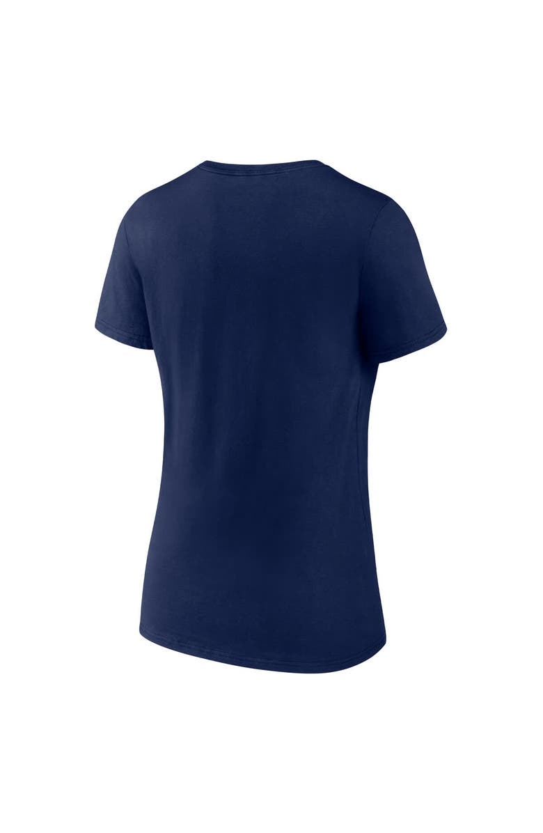 FANATICS Women's Fanatics  Navy Toronto Maple Leafs Primary Logo V-Neck T-Shirt, Alternate, color, Navy