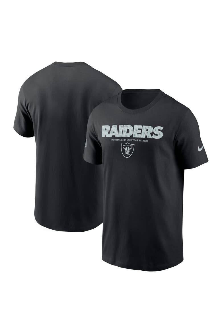 Men's Nike Black Las Vegas Raiders Sideline Performance T-Shirt, Alternate, color, Black