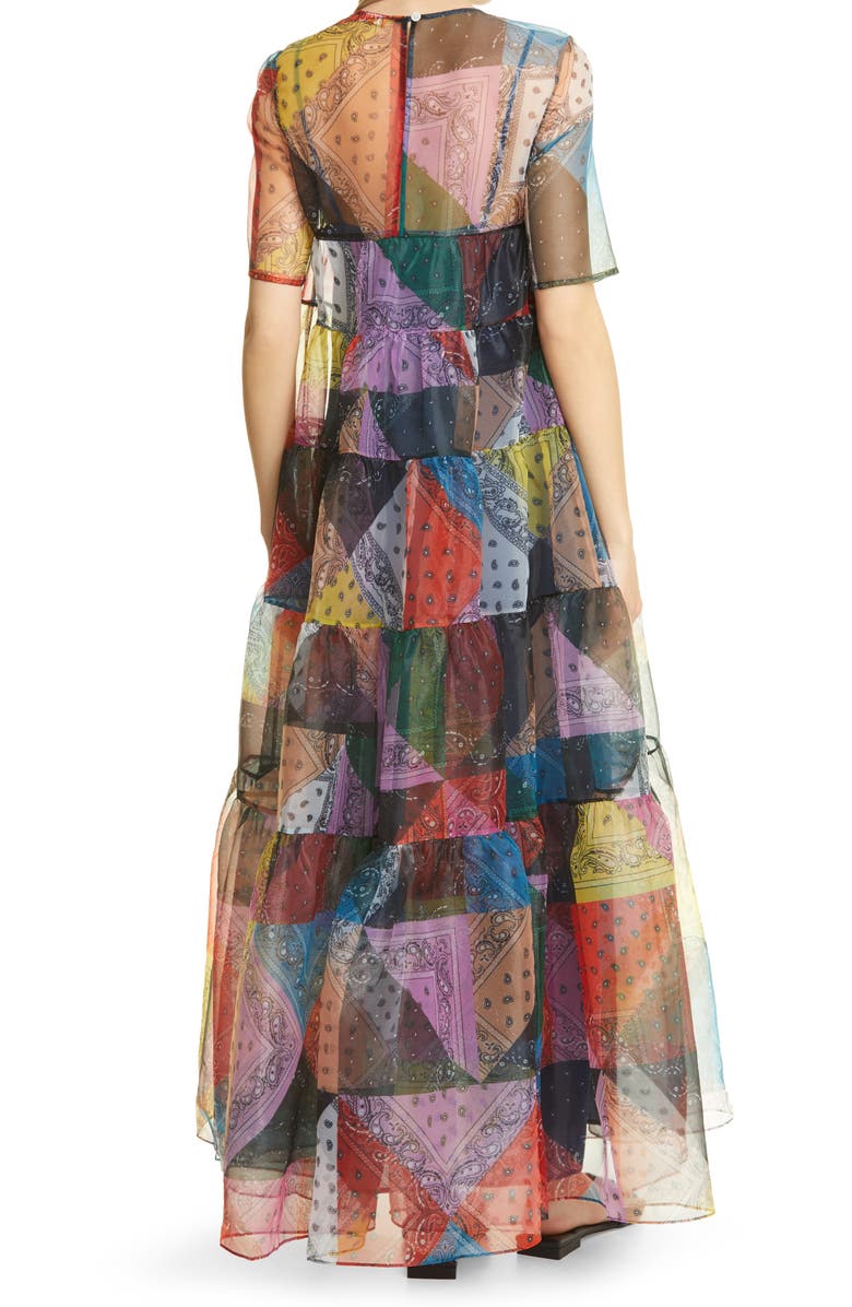 STAUD Hyacinth Organza A-Line Dress, Alternate, color, 