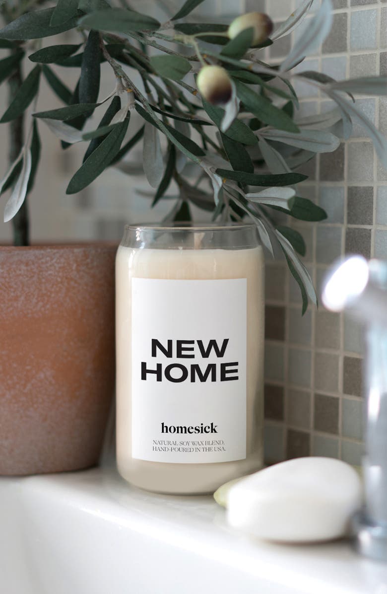 homesick New Home Candle, Alternate, color, White