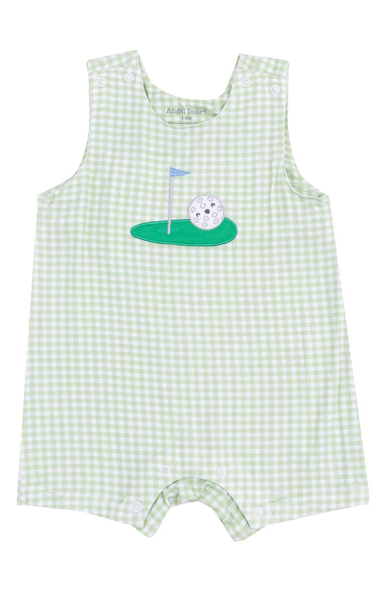 Angel Dear Golf Appliqué Romper, Main, color,