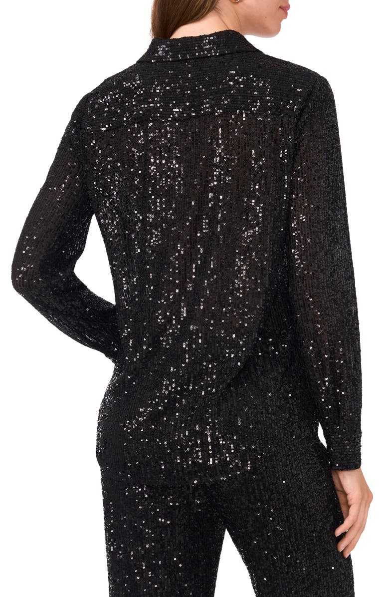 Vince Camuto Sequin Button-Up Shirt, Alternate, color,