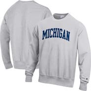 Champion Men's Champion Gray Michigan Wolverines Reverse Weave Fleece Sweatshirt