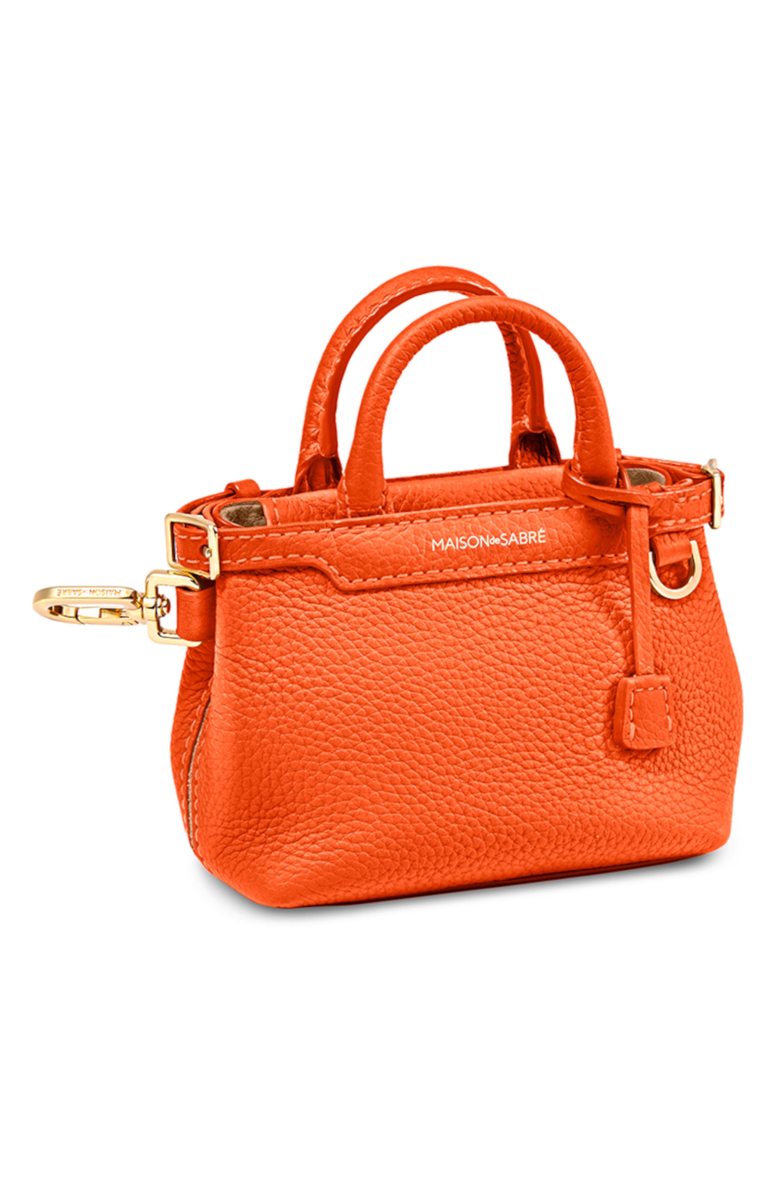 The SABRÉMOJI Petite Palais Charm, Alternate, color, Manhattan Orange