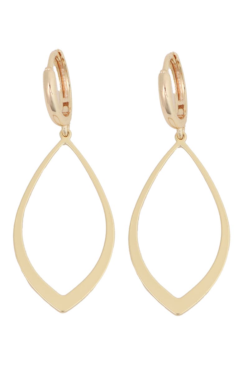 Open Marquise Drop Earrings, Main, color, GOLD