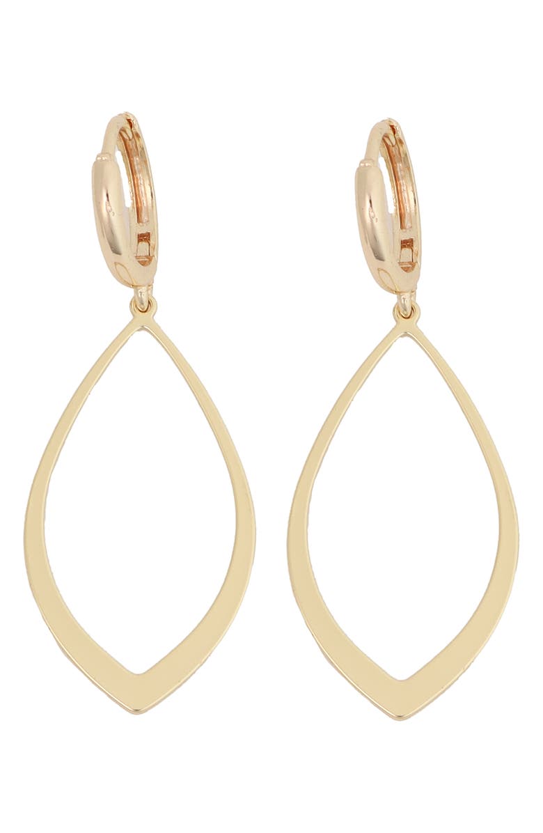 Panacea Open Marquise Drop Earrings, Main, color, Gold
