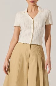 ASTR the Label Short Sleeve Cardigan