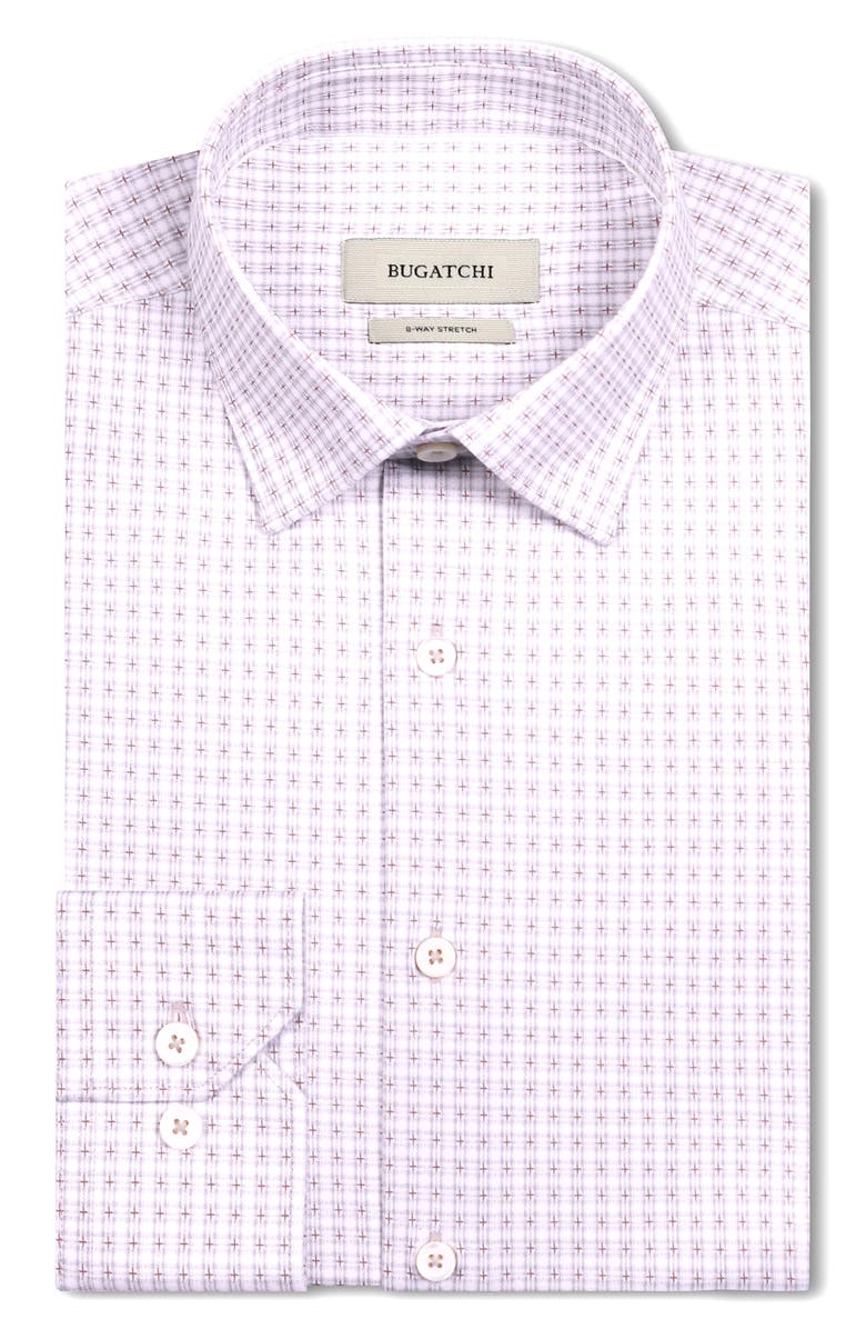 Bugatchi Jules OoohCotton<sup>®</sup> Check Button-Down Shirt, Alternate, color, Limestone