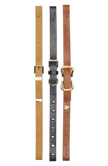 Steve Madden 3-piece Assorted Belts