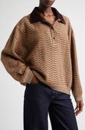 Missoni Zigzag Stripe Polo Sweater