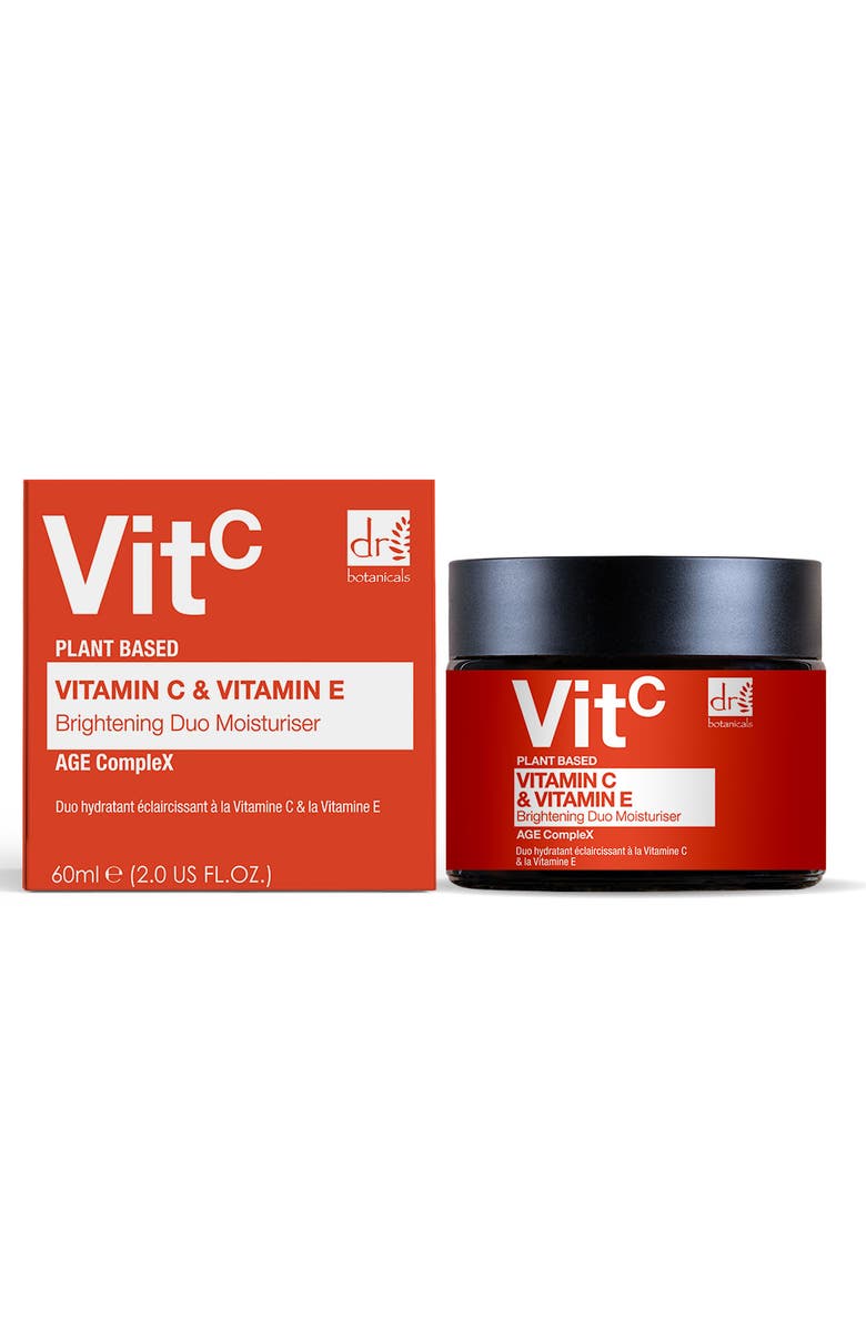 DR BOTANICALS Vitamin C 1% & Vitamin E Brightening Duo Moisturiser 60ml, Alternate, color, White