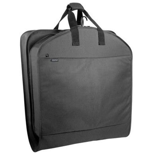 Wallybags Deluxe Travel Garment Bag With Two Pockets In Black