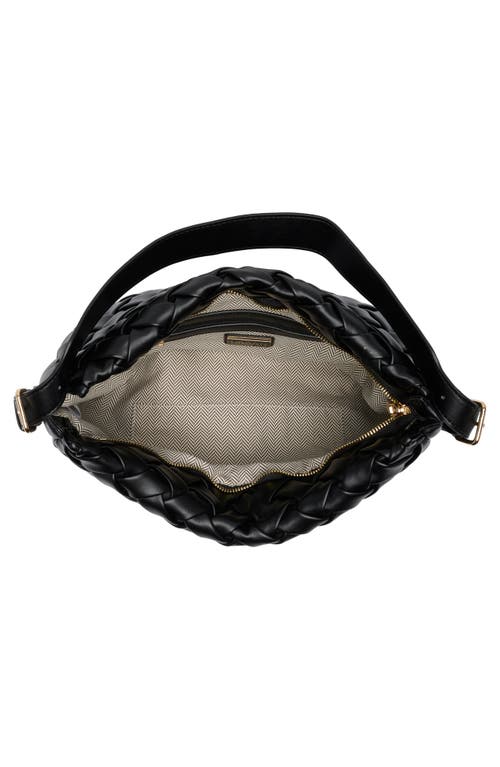 Urban Expressions Handbags Thread Quilted Shoulder Bag In Black