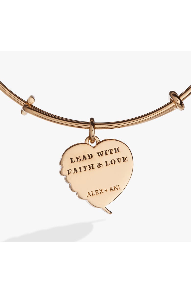 Alex and Ani Wings of Protection Charm Bangle, Alternate, color, Gold