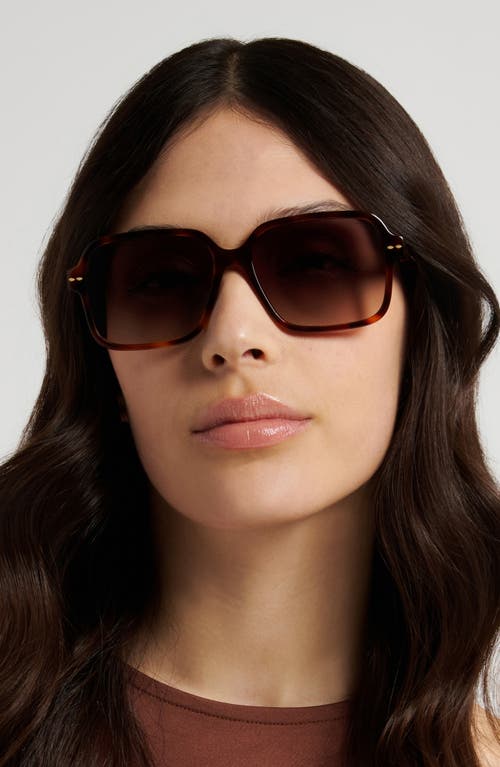 Isabel Marant 57mm Gradient Rectangular Sunglasses In Multi