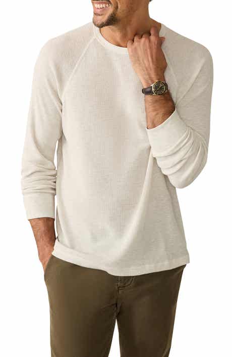 Faherty Cloud Long Sleeve Waffle Crew T-Shirt