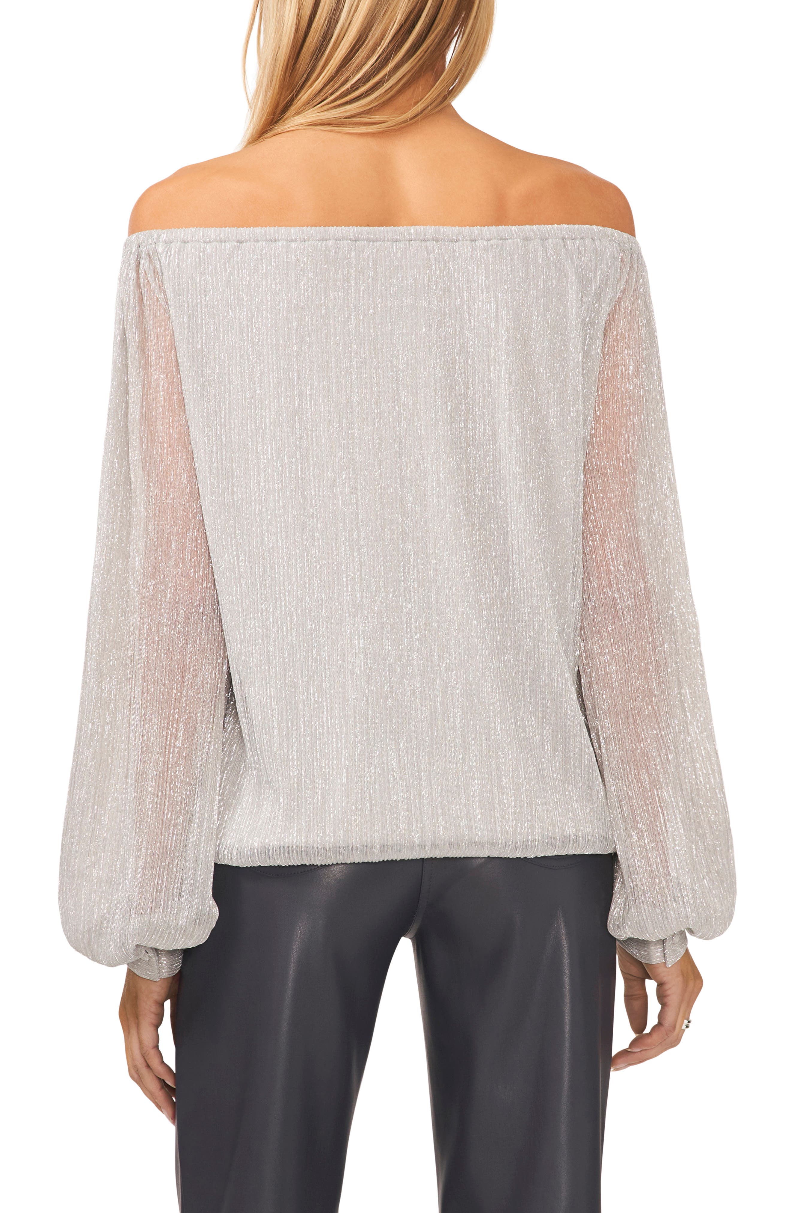 Metallic Off the Shoulder Blouse - image 2