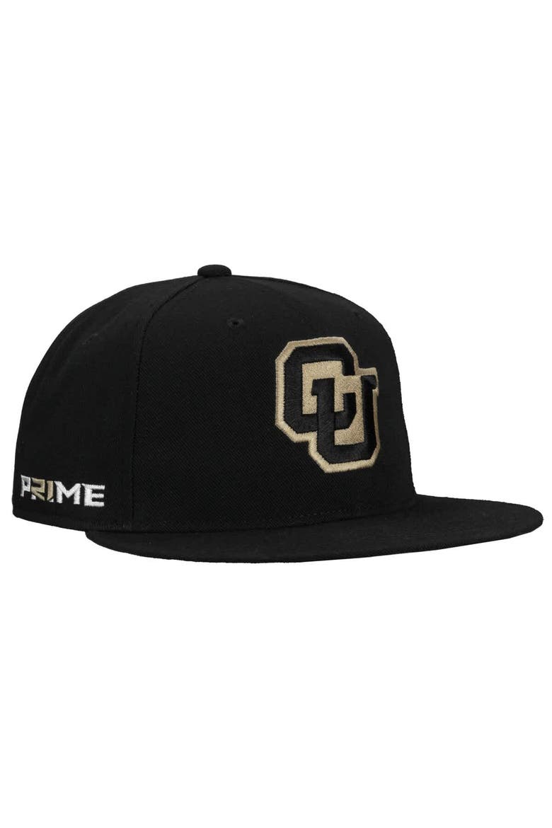Men's Nike Black Colorado Buffaloes Prime Pro Flat Brim Fitted Hat, Main, color, Black