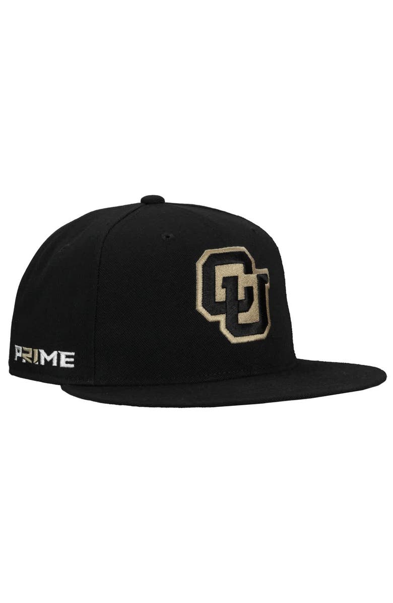 Nike Men's Nike Black Colorado Buffaloes Prime Pro Flat Brim Fitted Hat, Main, color, Black