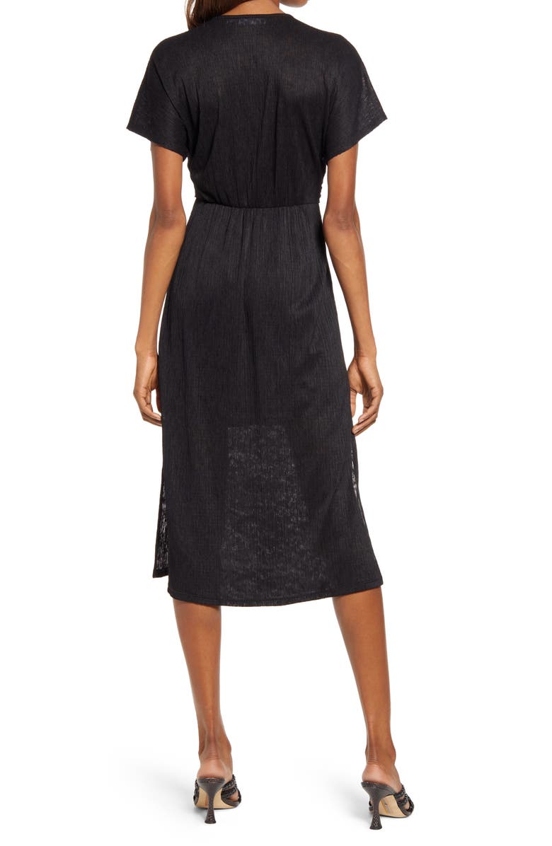 FLORET STUDIOS Phoebe V-Neck Midi Dress, Alternate, color, 