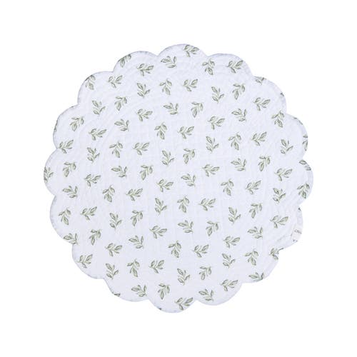 C & F Home C&f Home Lana Palms Reversible Machine Washable Round Scallop Quilt Placemats Set Of 6 In Multi