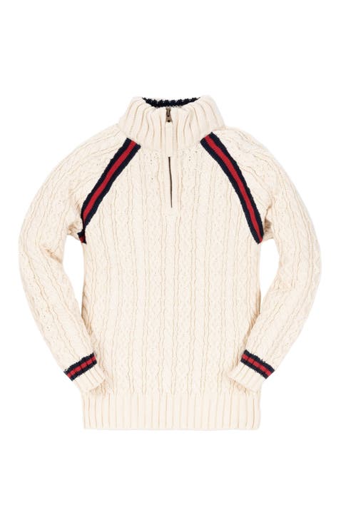 Baby Boys' Half Zip Cable Pullover Sweater, Infant