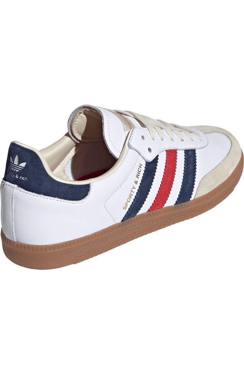adidas Samba OG Sporty & Rich Sneaker, Alternate, color, White/ Indigo/ Collegiate Red