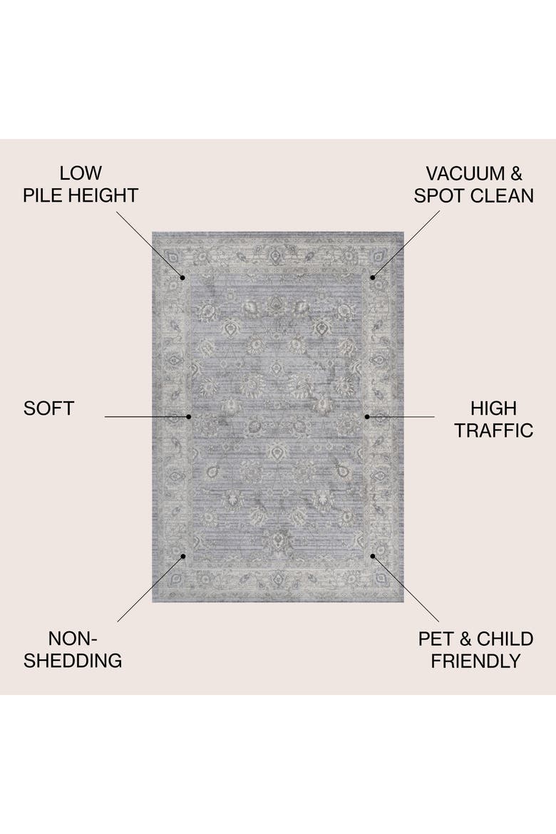 Modern Persian Vintage Moroccan Traditional Area Rug, Alternate, color, Light Gray