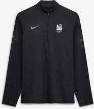 Nike Men's Nike Black LA28 Summer Olympics Stride Raglan Dri-FIT Half-Zip Pullover