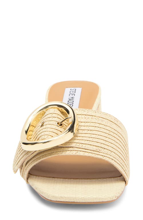 Steve Madden Seacrest Sandal In Nat Raffia