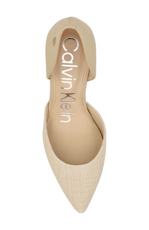 Calvin Klein Gloria D'orsay Pump In Natural Combo