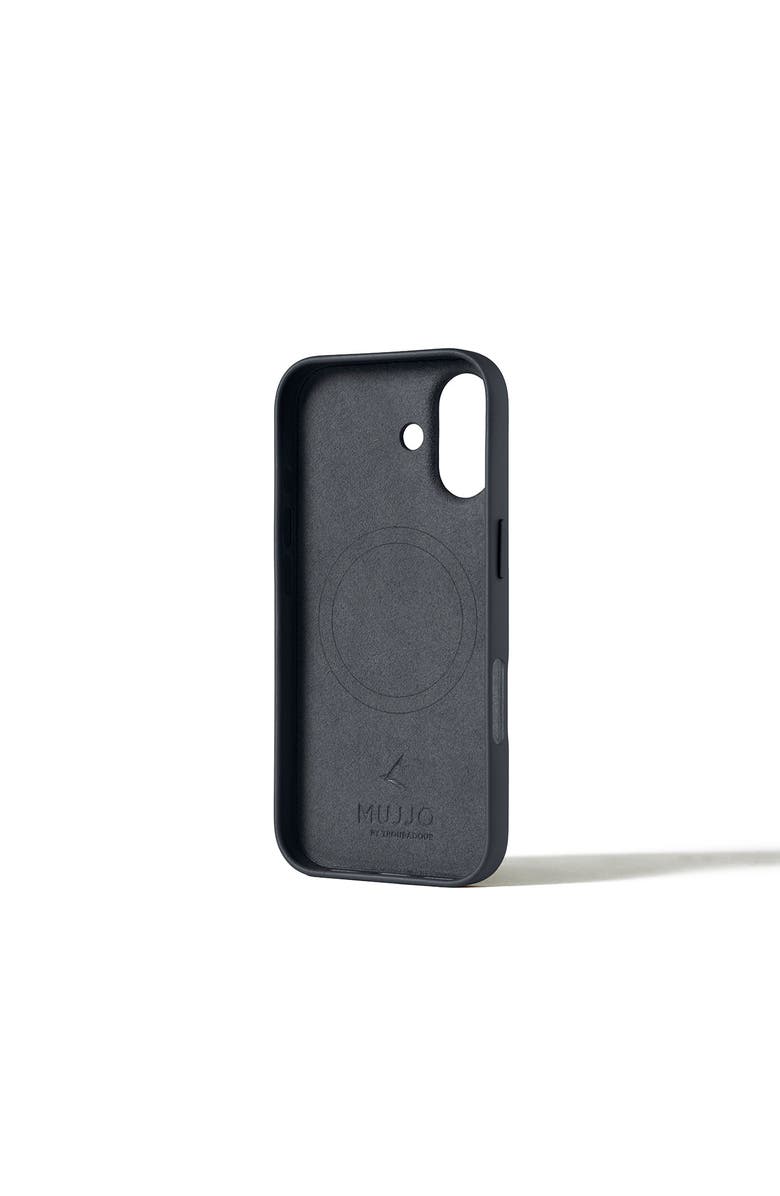 MUJJO Full Leather Case for iPhone 17, Alternate, color, Basalt Blue