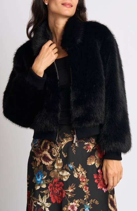 Faux Fur Bomber Jacket