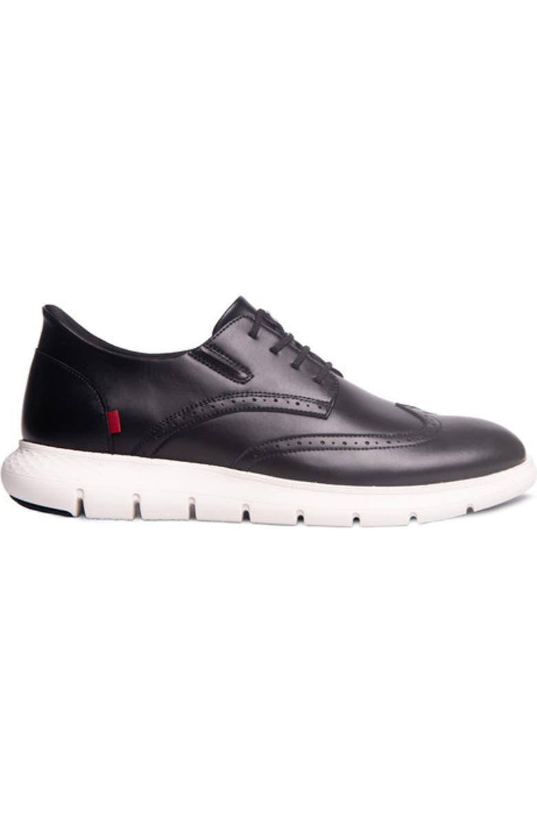 Marc Joseph New York Barnes Ave Hands Free Technology Lightweight Leather Wingtip Oxford, Alternate, color, Black Napa Leather