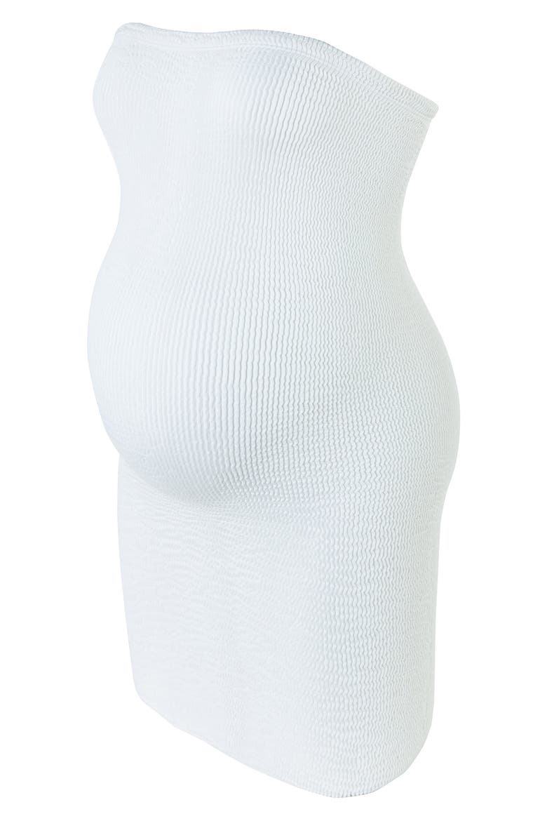 Strapless Beach Maternity Dress, Alternate, color, PEARL