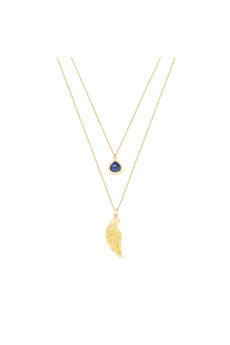 Archangel Michael Necklace Angel of Protection, Alternate, color, White